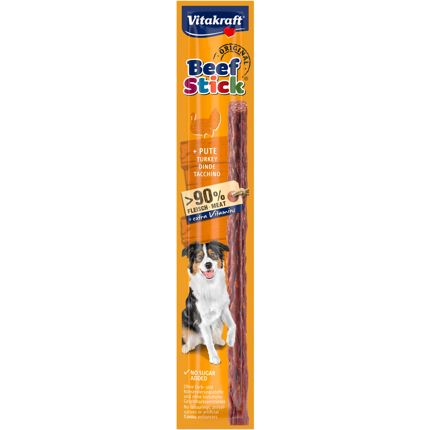 Vitakraft Beef Stick Dog Snack - Original Turkey - Shaking Tails