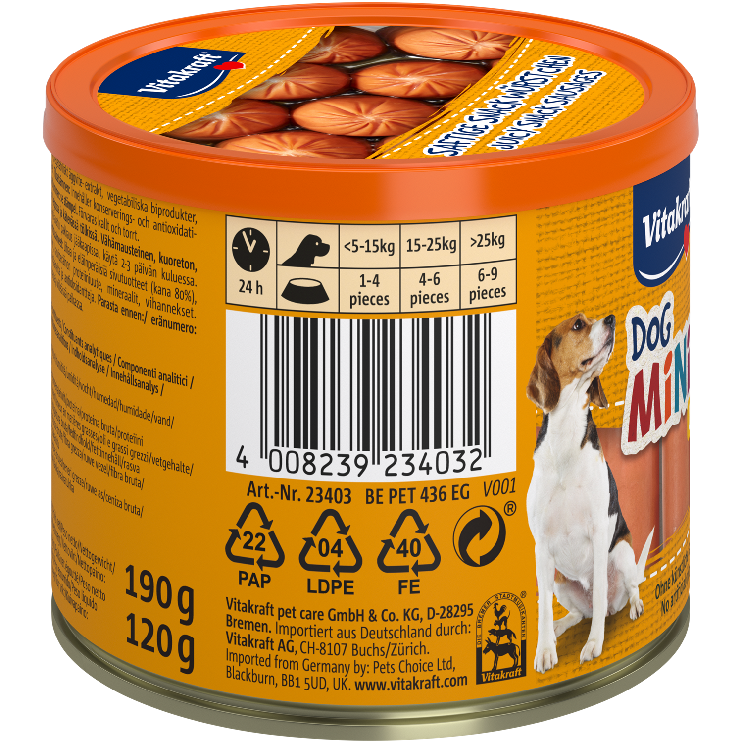 Vitakraft Dog Snack Minis Chicken - Shaking Tails
