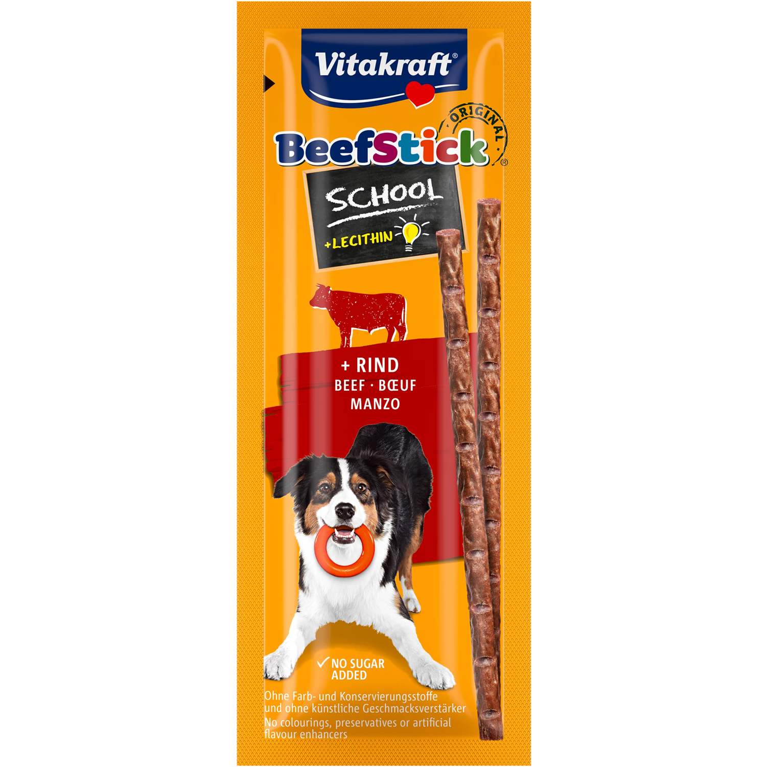 Vitakraft Beef Stick Dog Snack - School Beef - Shaking Tails