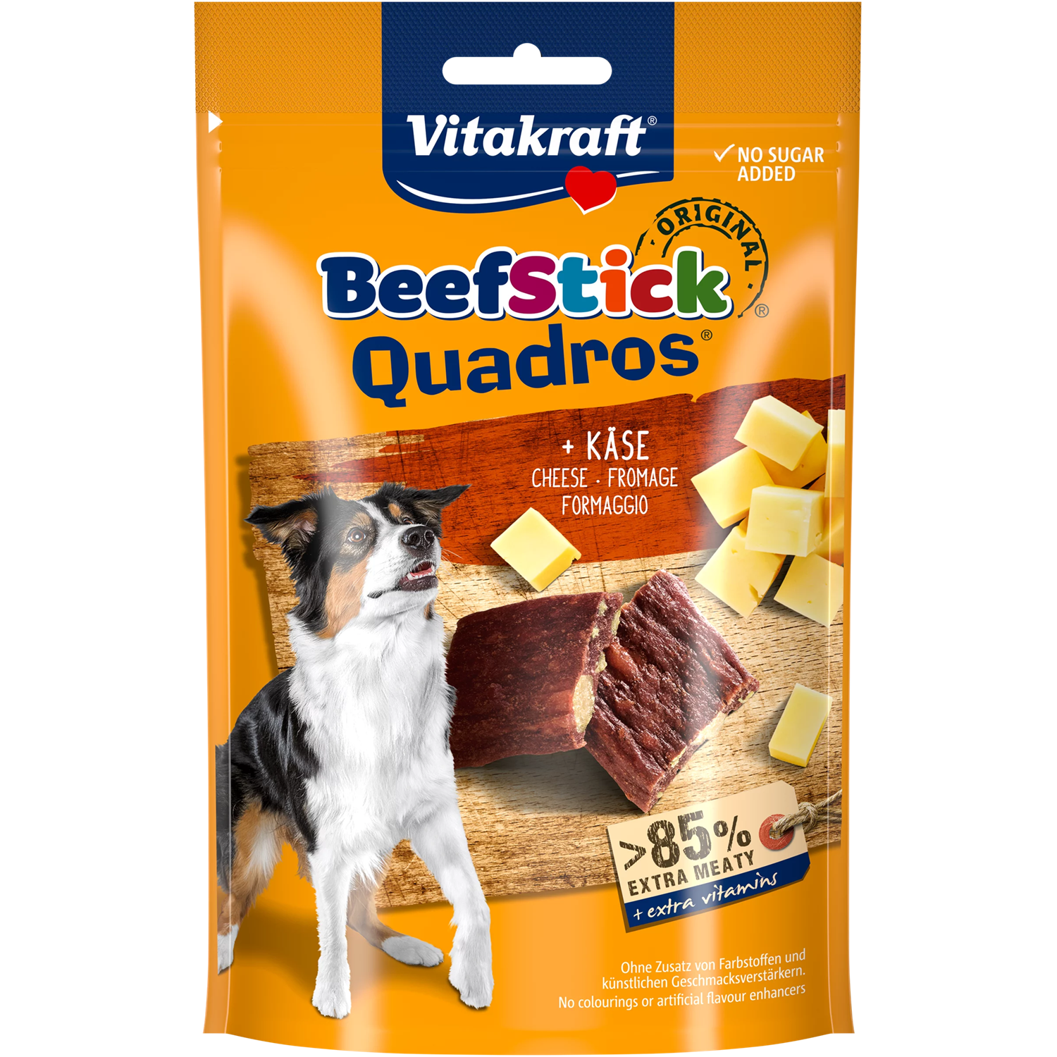 Vitakraft Beef Stick Dog Snack - Quadros & Cheese - Shaking Tails