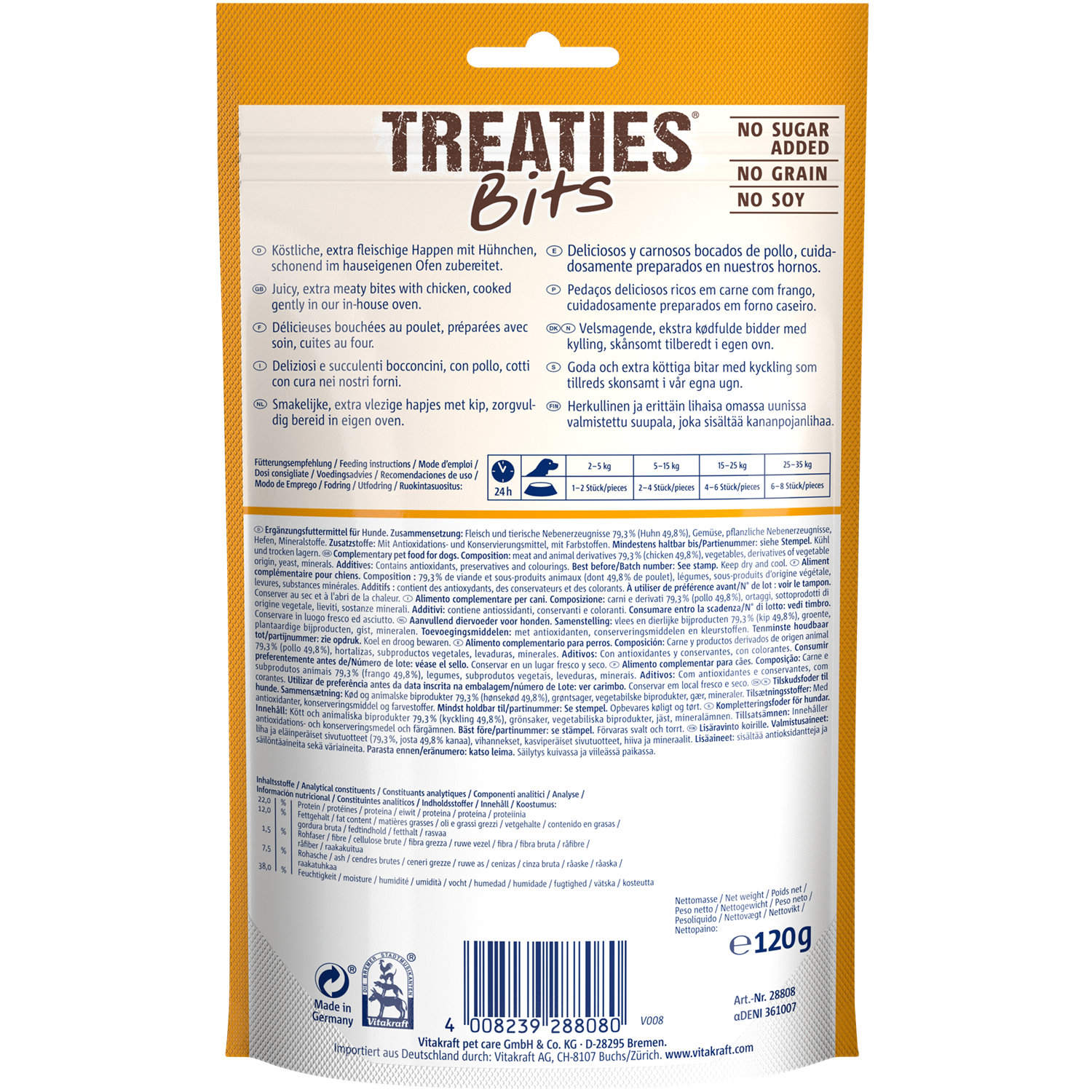 Vitakraft Treaties Bits Dog Treats - Chicken - Shaking Tails