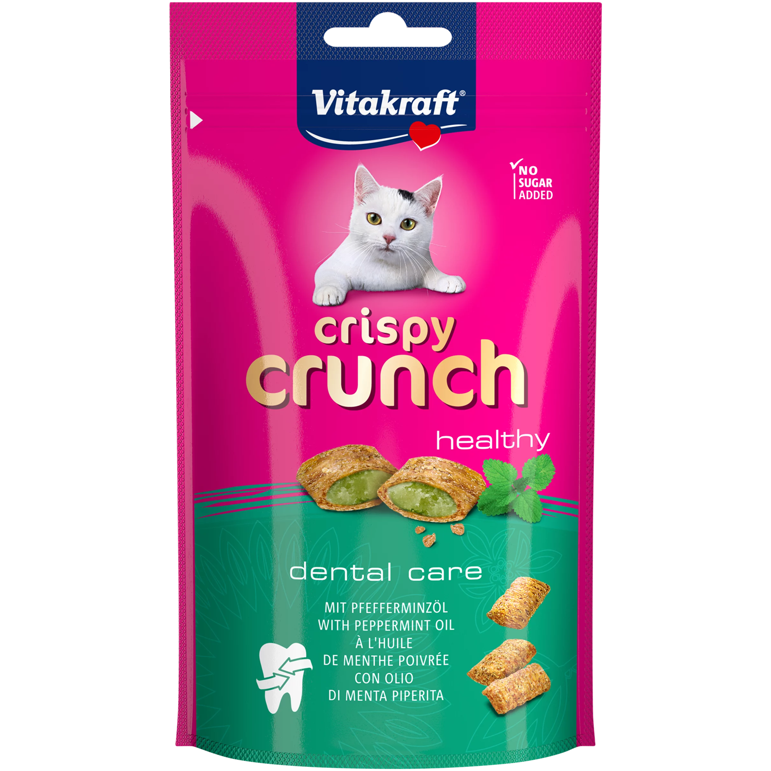 Vitakraft Crispy Crunch Cat Snack - Peppermint Oil - Shaking Tails