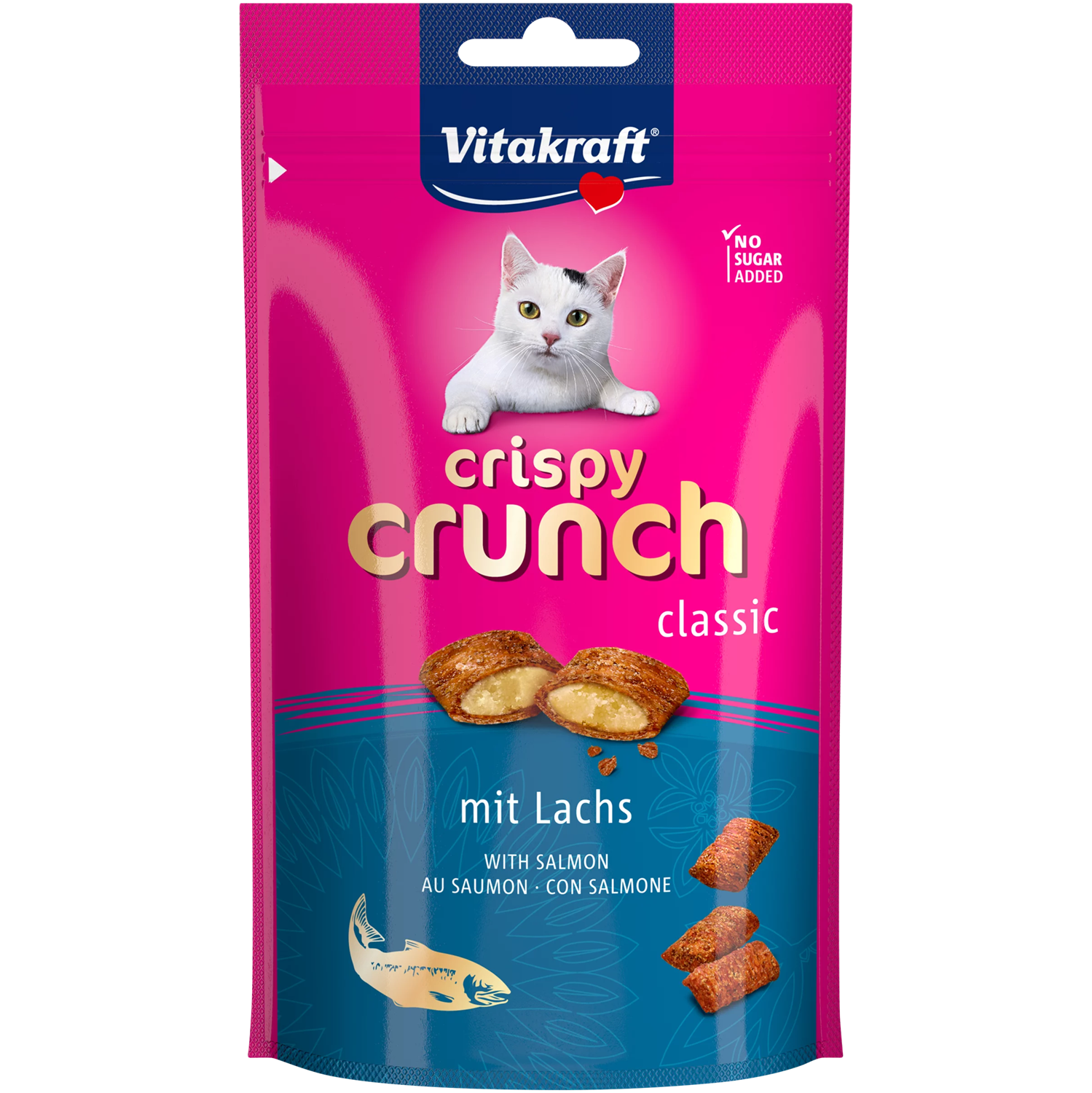 Vitakraft Crispy Crunch Cat Snack - Salmon - Shaking Tails