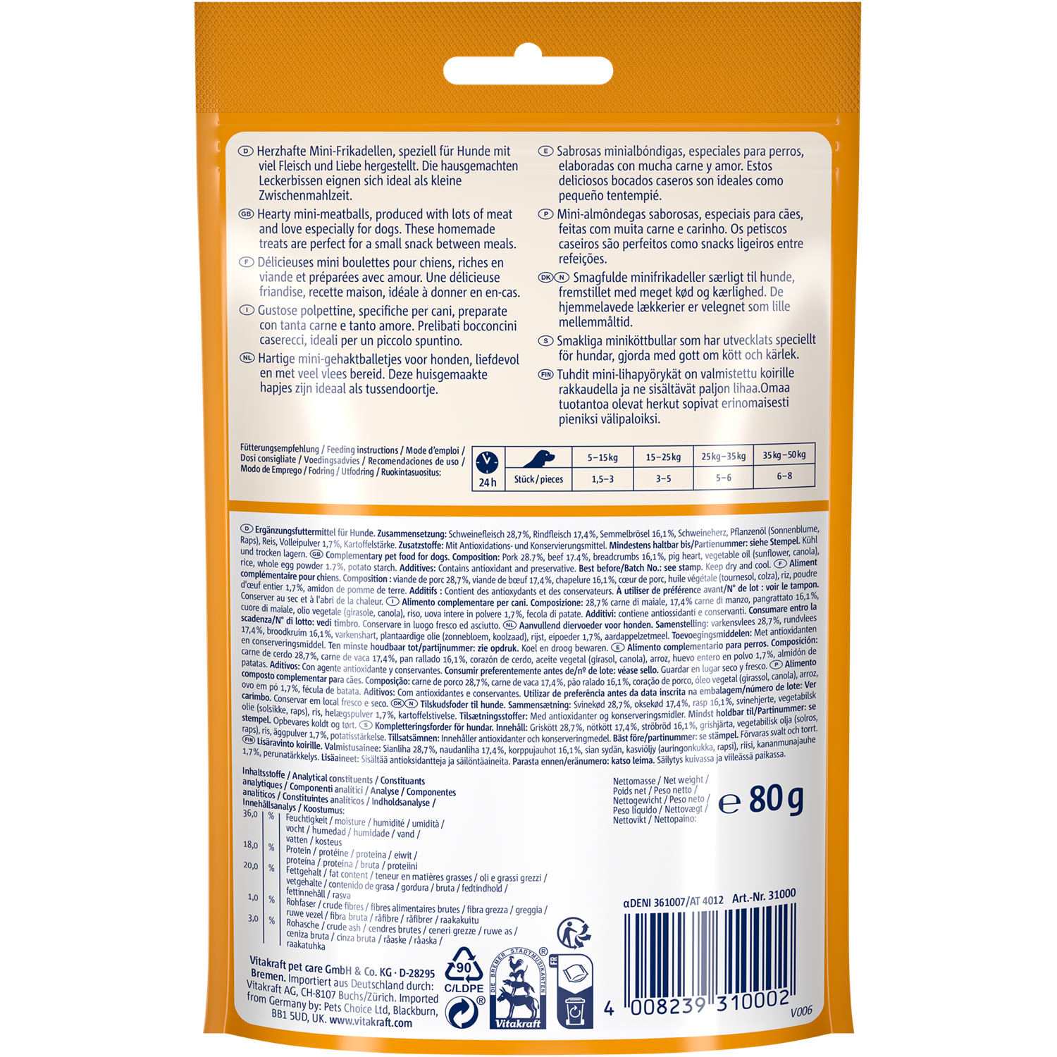 Vitakraft Meat Balls Dog Treats - Shaking Tails