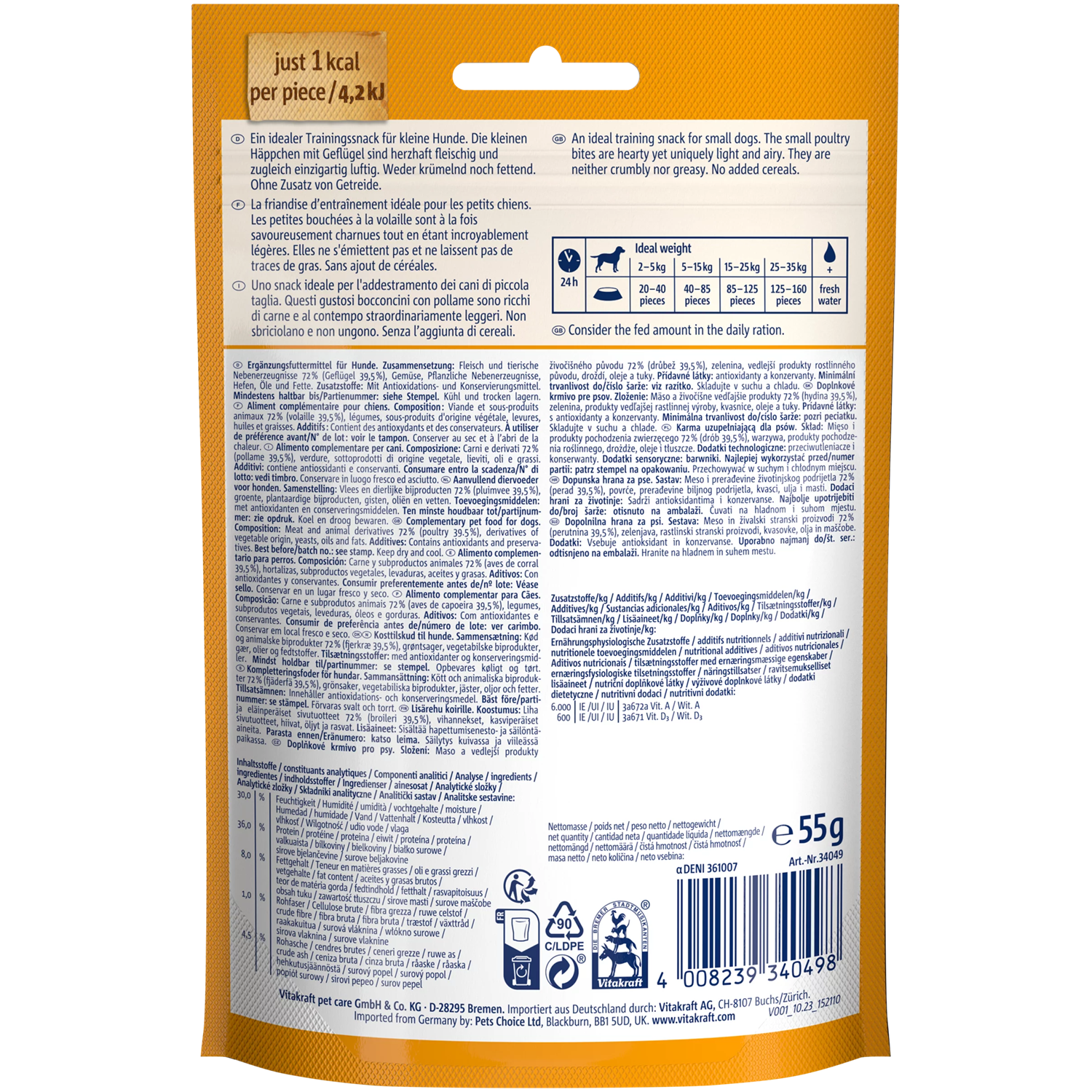 Vitakraft Boony Bits Dog Treat - Poultry - Shaking Tails