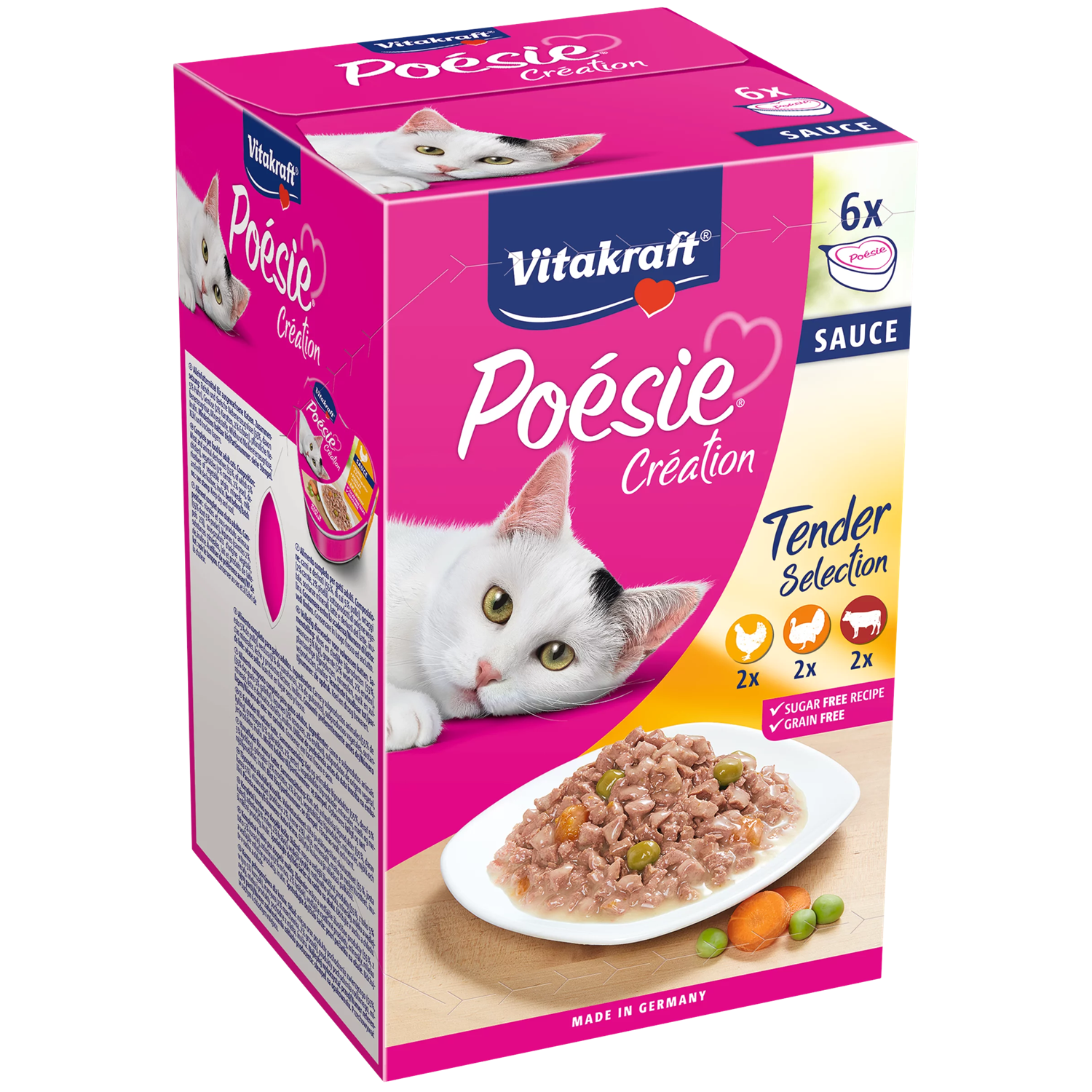 Vitakraft Poésie Création in sauce multipack Cat Wet Food - Shaking Tails