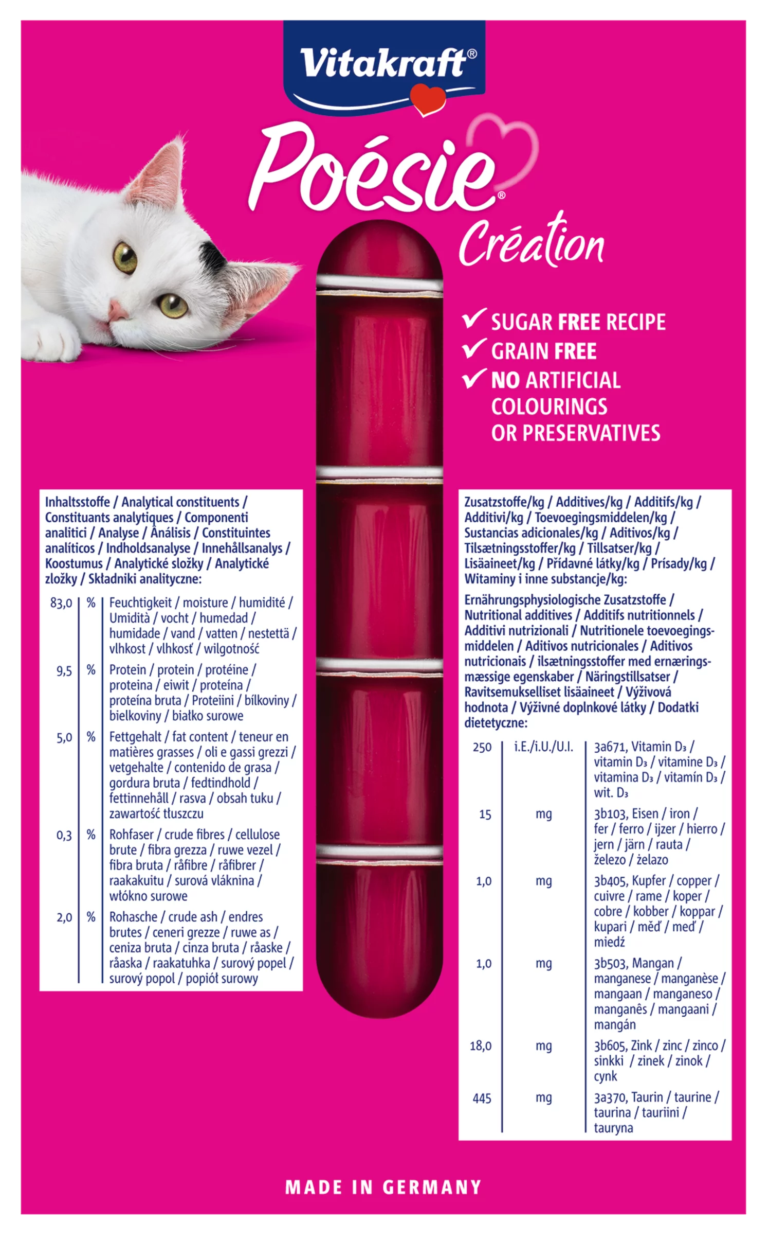 Vitakraft Poésie Création in sauce multipack Cat Wet Food - Shaking Tails