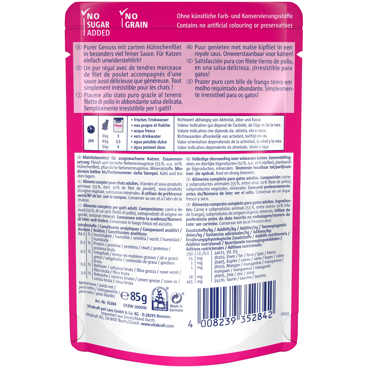 Vitakraft Poésie Délice Cat Wet Food - Chicken in sauce - Shaking Tails