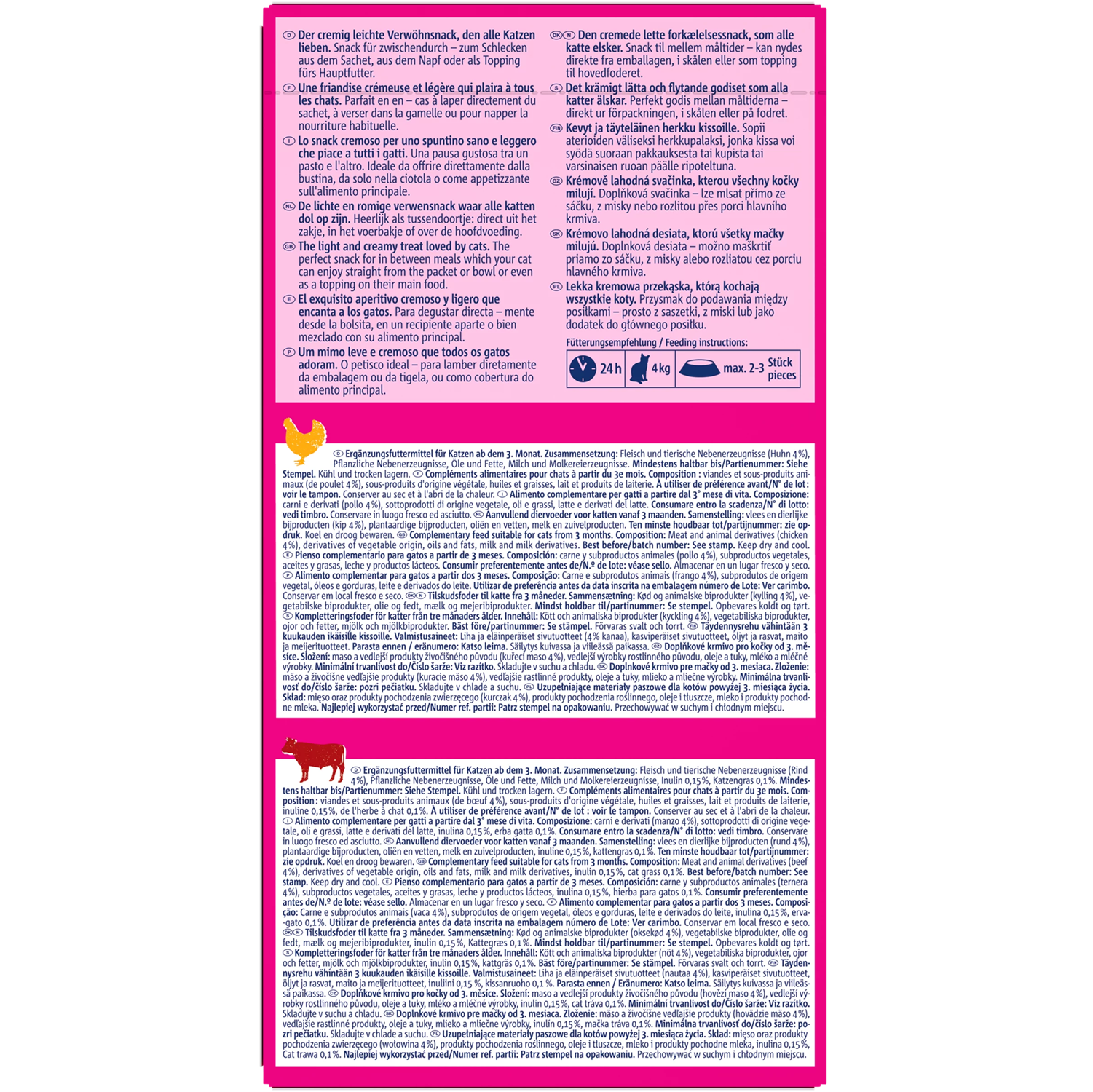 Vitakraft Liquid Snack Multipack - Chicken & Beef - Shaking Tails