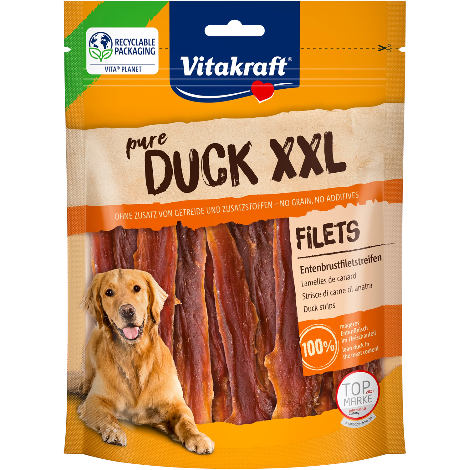 Vitakraft FILETS Dog Treat - Duck fillet strips - Shaking Tails