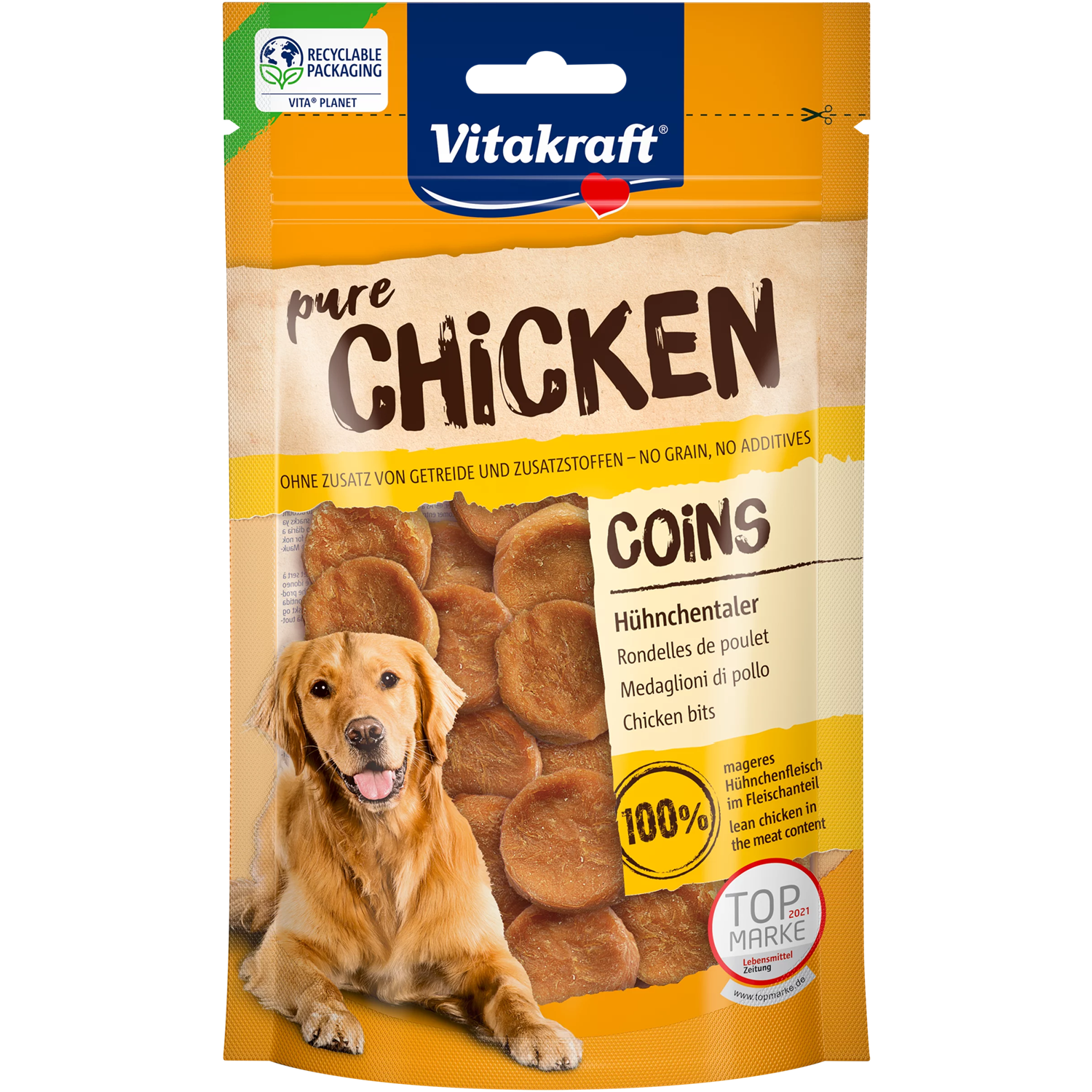 Vitakraft COINS Dog Treat - Chicken - Shaking Tails