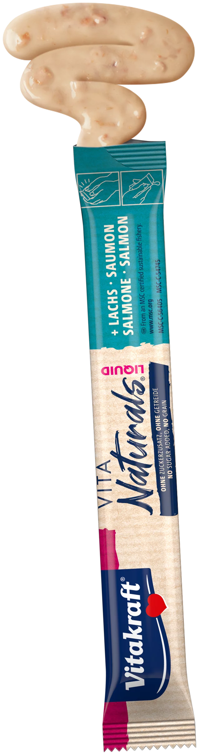 Vitakraft Vita Naturals Liquid Cat Snack - Salmon - Shaking Tails