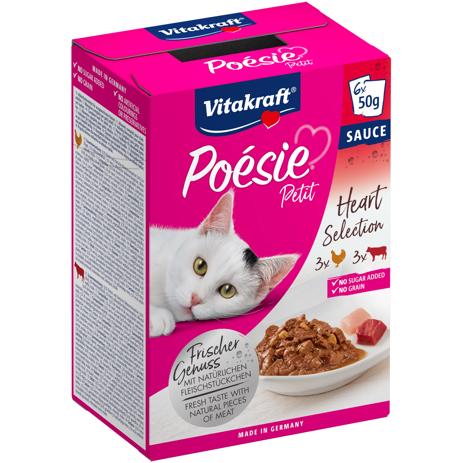 Vitakraft Poésie Petit Multipack Cat Wet Food - Beef and Poultry - Shaking Tails