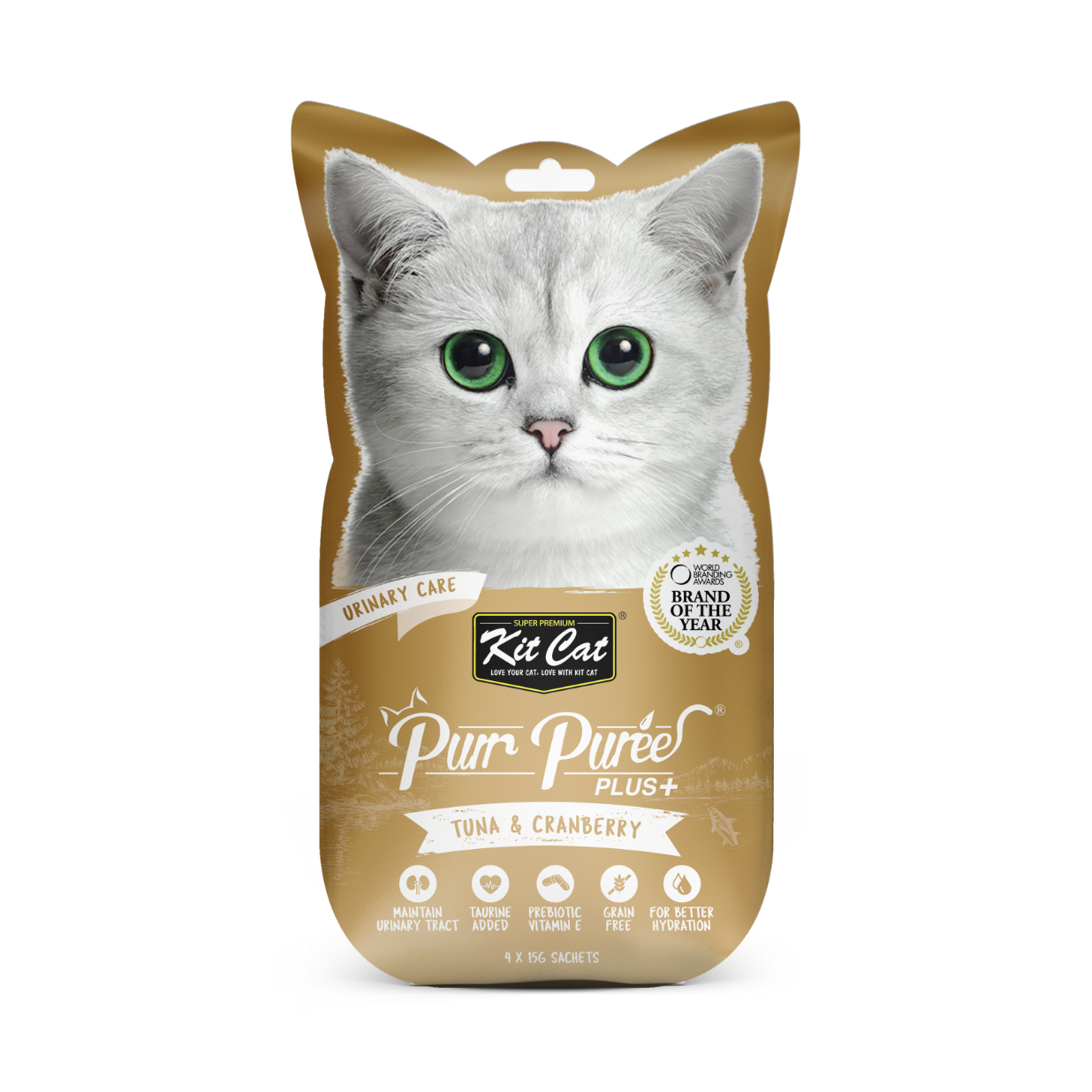 Kit Cat Purr Puree Plus+ Tuna & Cranberry (Urinary Care) - Shaking Tails