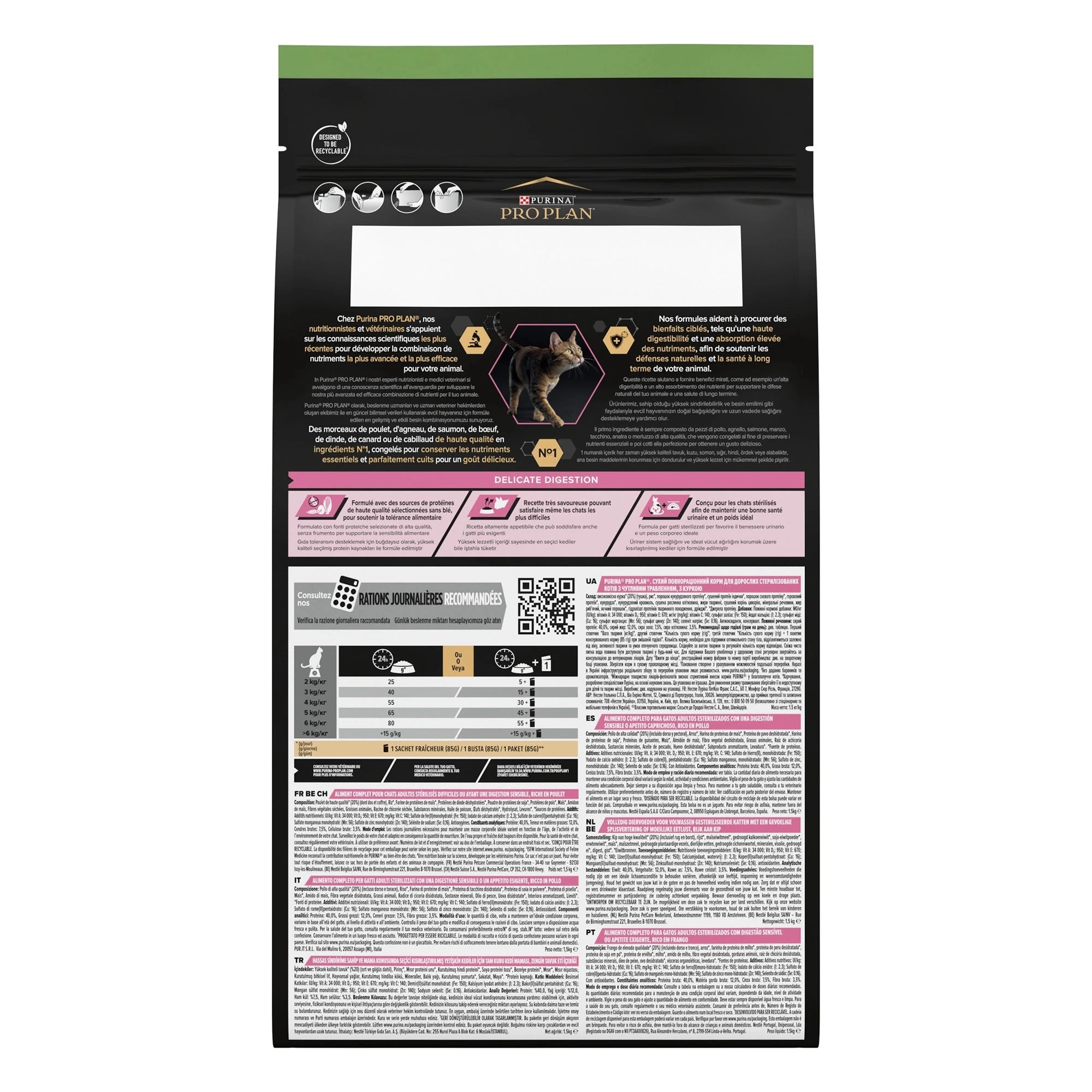 Purina Pro Plan - Sterilised Adult Delicate Digestion Cat Dry Food - Chicken