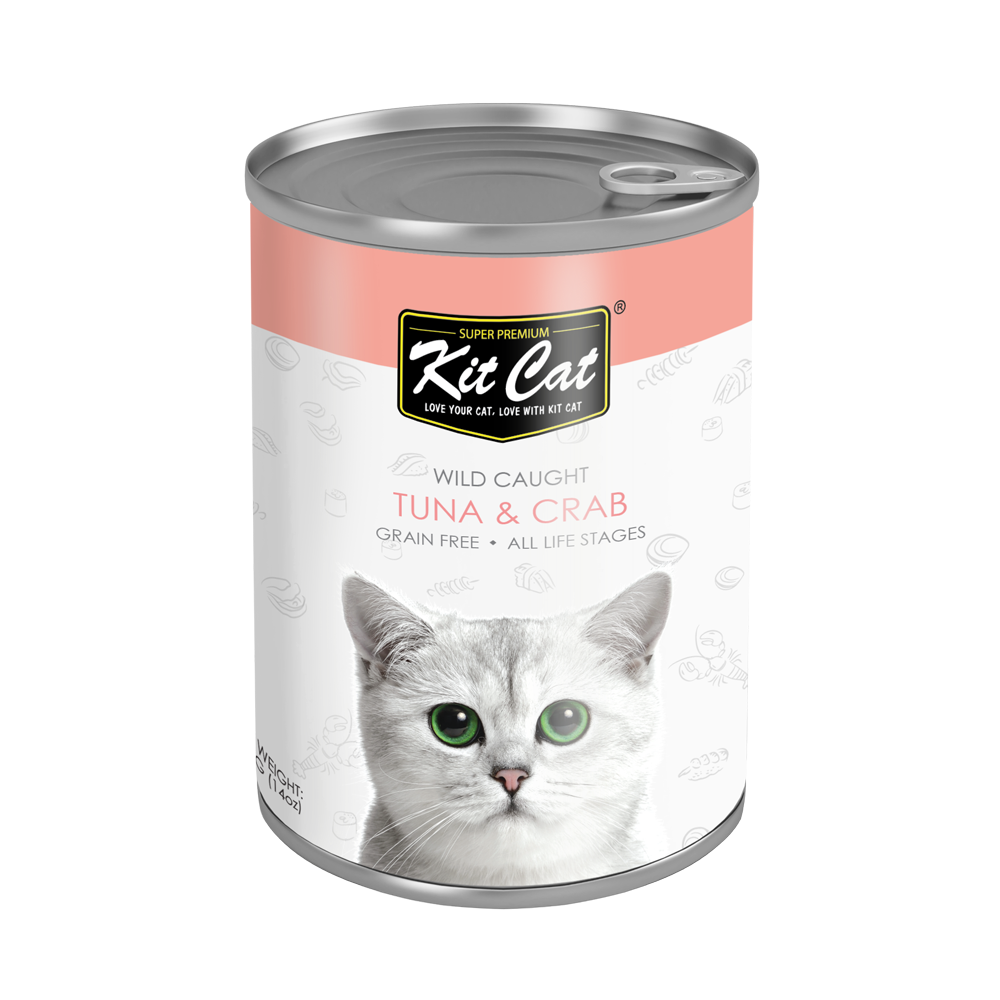 Kit Cat Atlantic Tuna with Crab Canned Cat Food - Shaking Tails