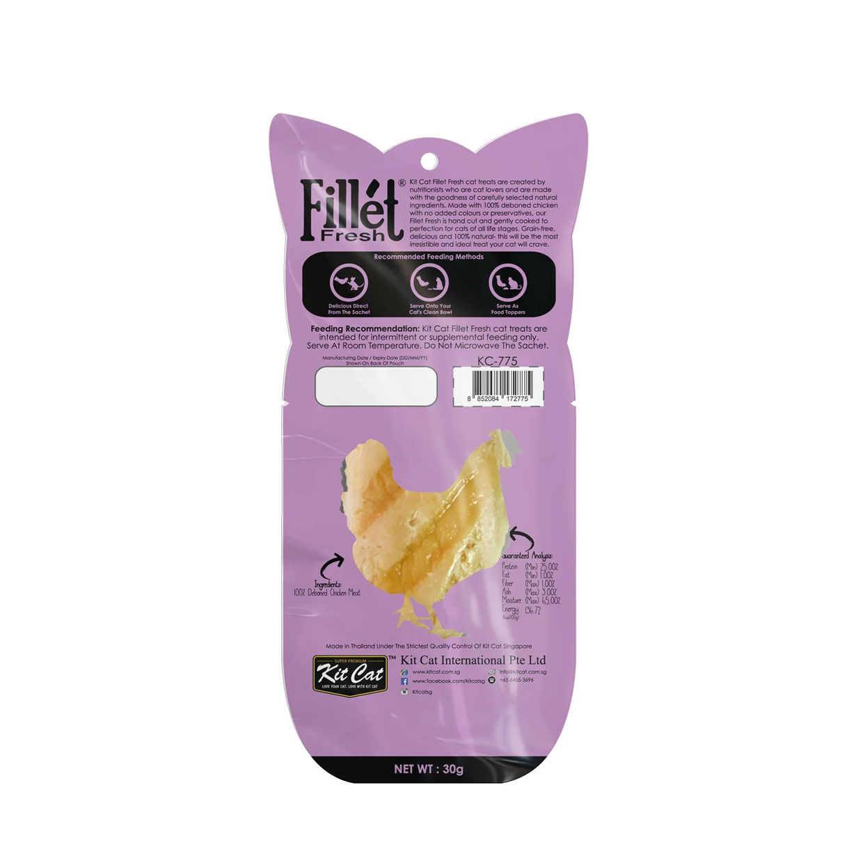 Kit Cat Fillet Fresh - Grilled Chicken