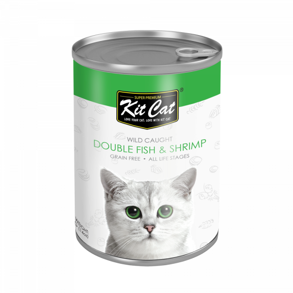 Kit Cat Wild Caught Double Fish & Shrimp - Shaking Tails