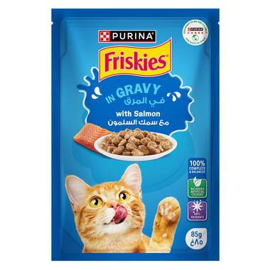 Purina FRISKIES Salmon in Gravy Wet Cat Food - Shaking Tails