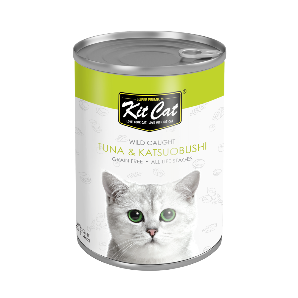 Kit Cat Atlantic Tuna with Katsuobushi Canned Cat Food - Shaking Tails