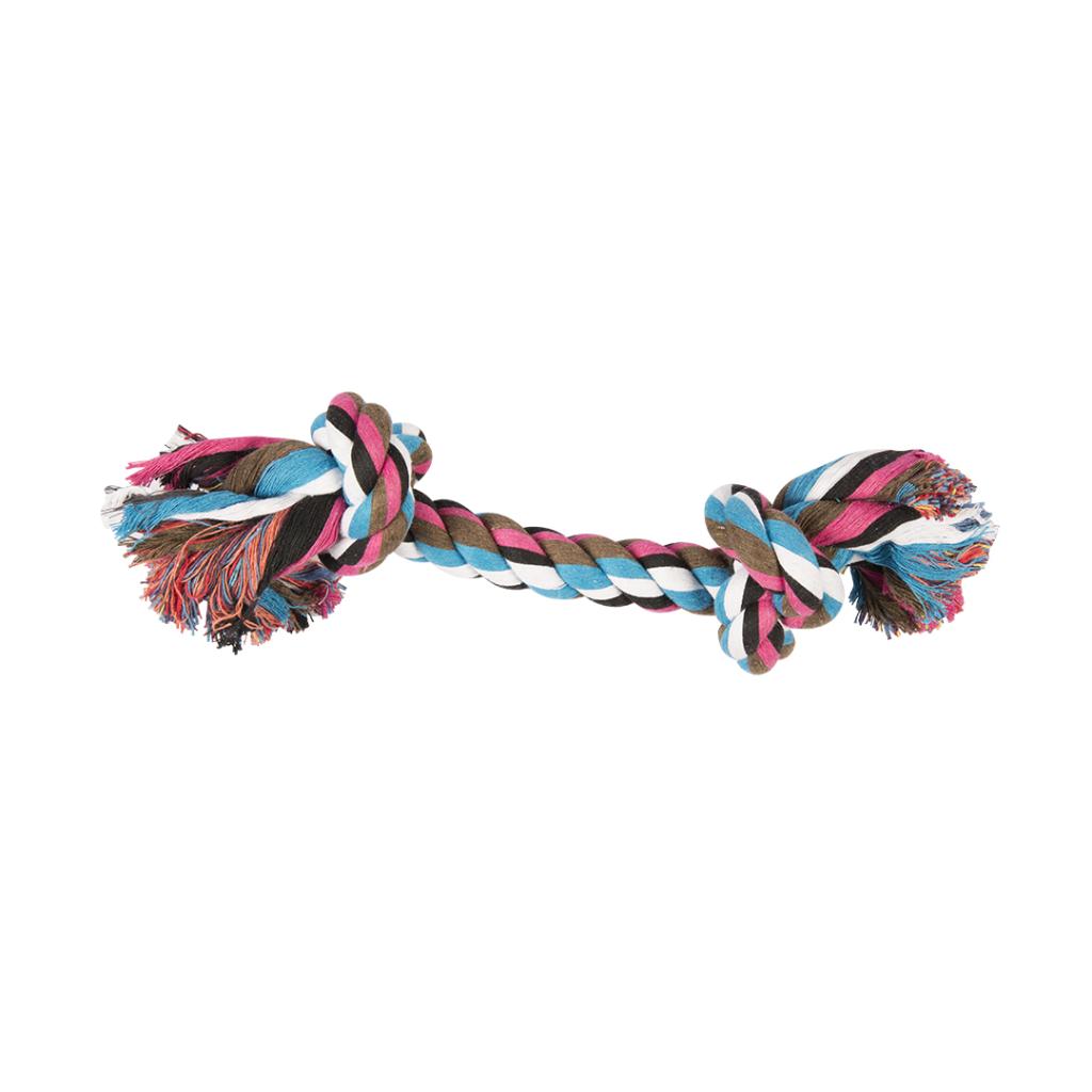 Duvo+ Knotted Cotton Rope with 2 Knots Dog Toy