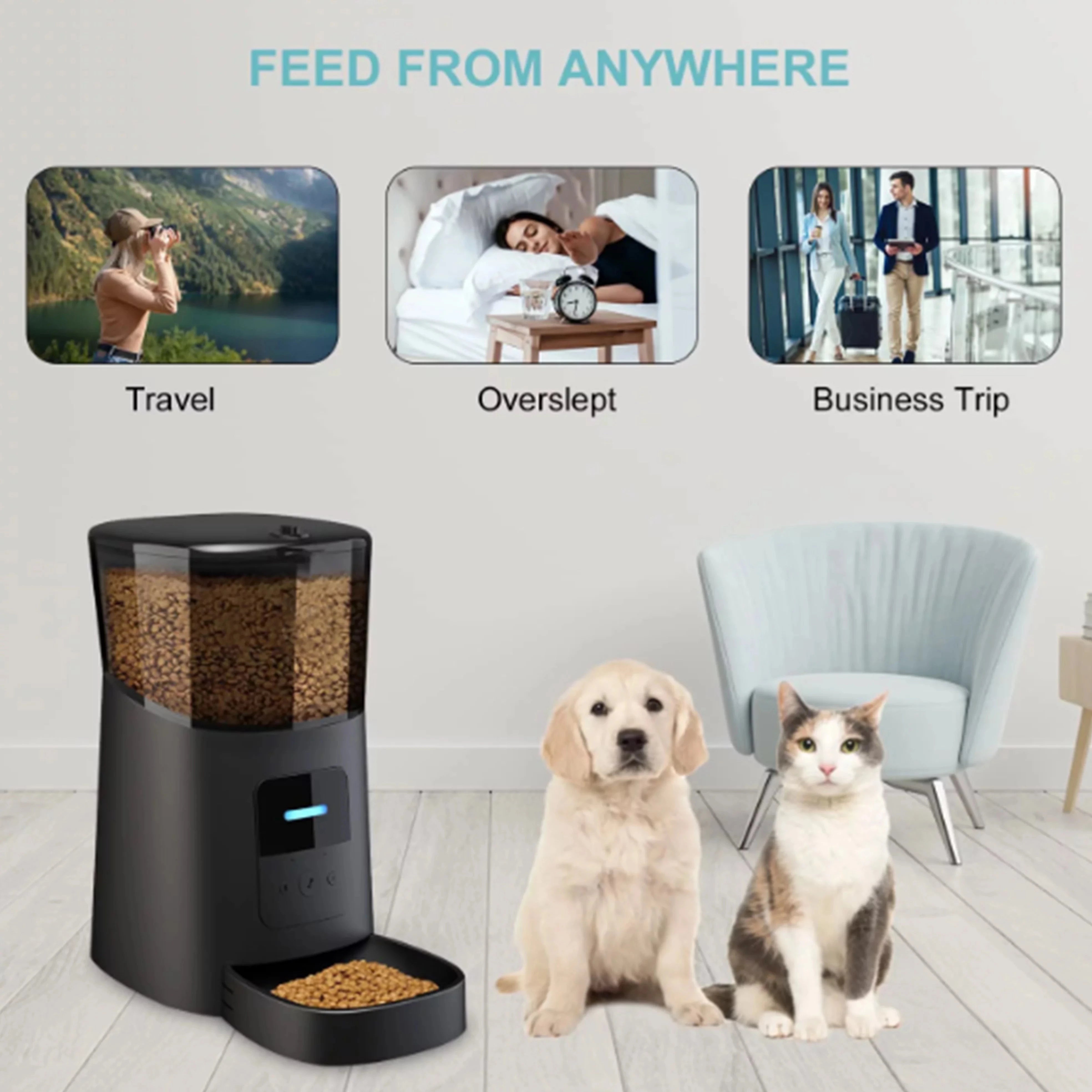 Wi-Fi Enabled Automatic Pet Feeder