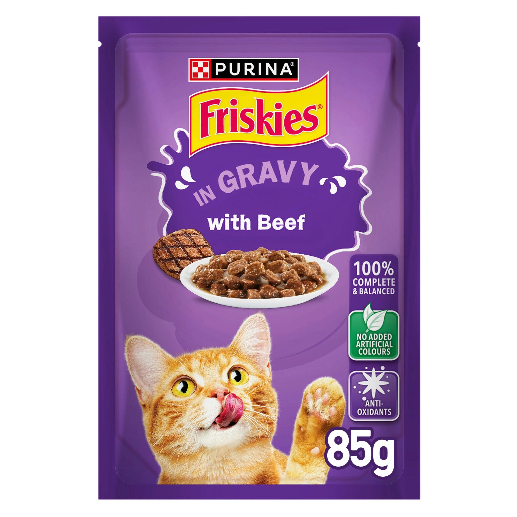 Purina FRISKIES Beef in Gravy Wet Cat Food - Shaking Tails