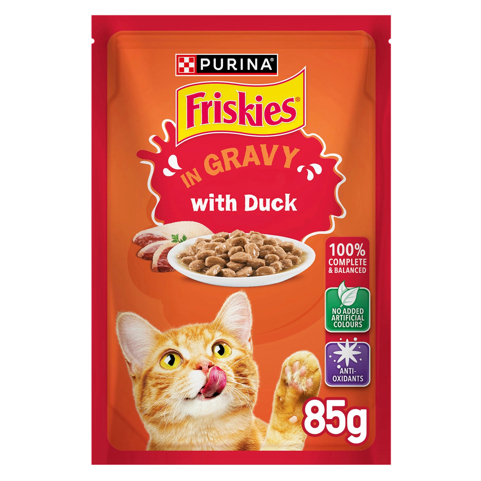 Purina FRISKIES Duck in Gravy Wet Cat Food - Shaking Tails