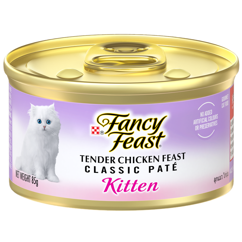 Purina FANCY FEAST Classic Pate Kitten Tender Chicken Feast Gourmet Cat Food - Shaking Tails