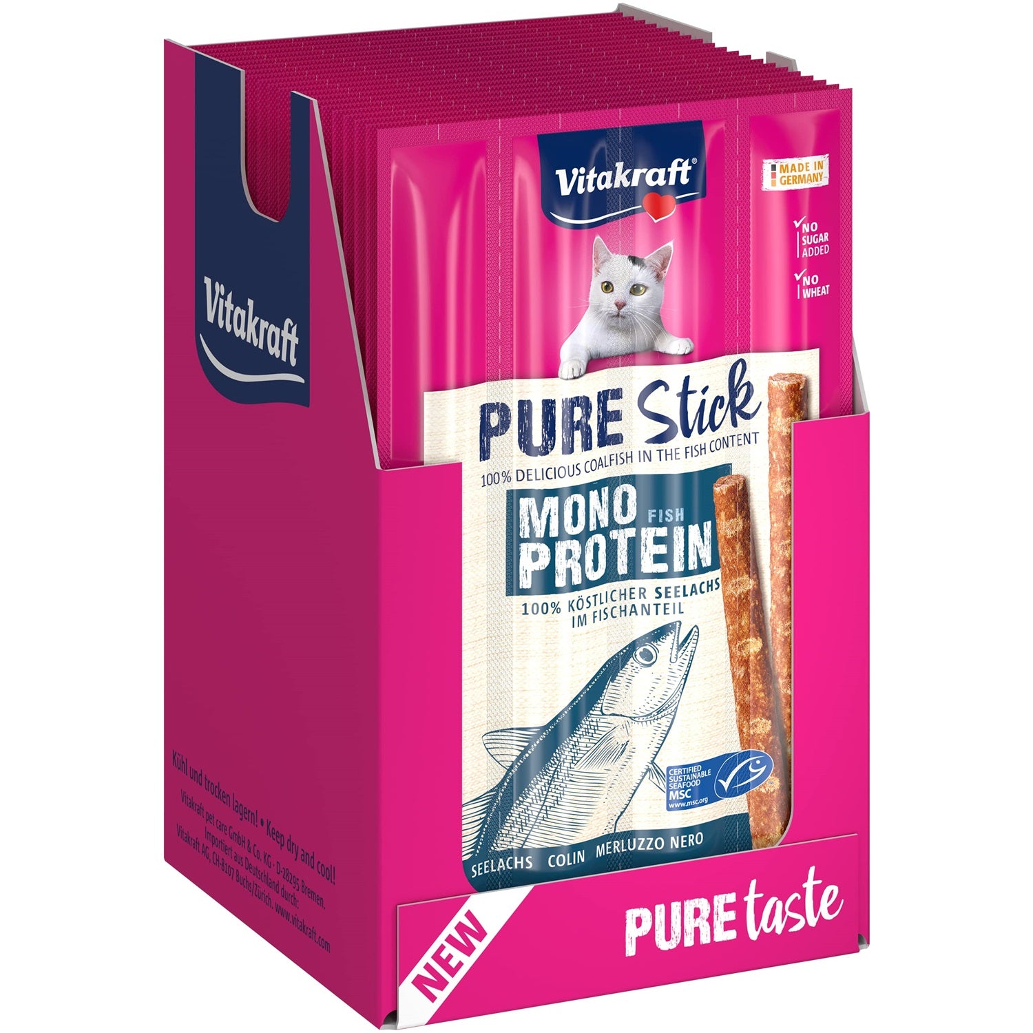 Vitakraft Pure Stick Cat Snack - Pollock - Shaking Tails