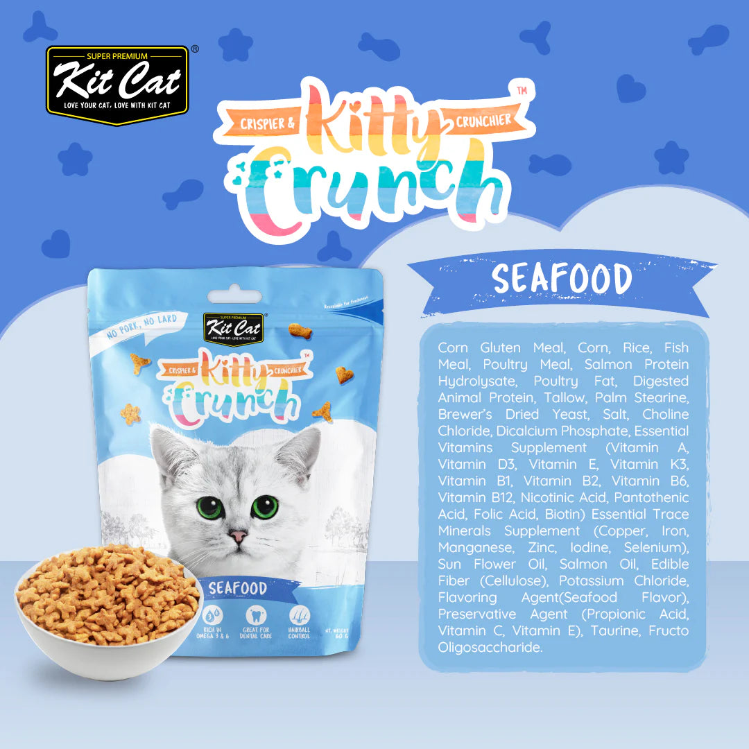 Kit Cat Kitty Crunch Seafood Flavor - Shaking Tails