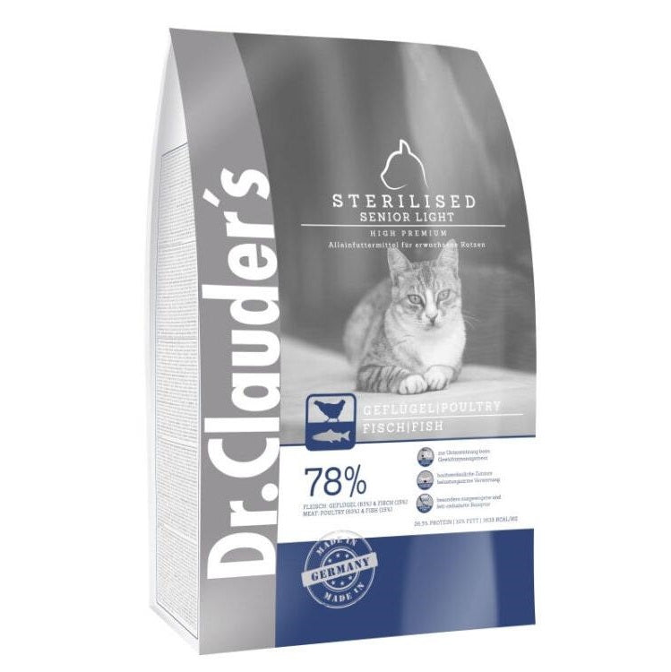 Dr.Clauder's Cat Dry Food - High Premium Sterilized - Senior/Light