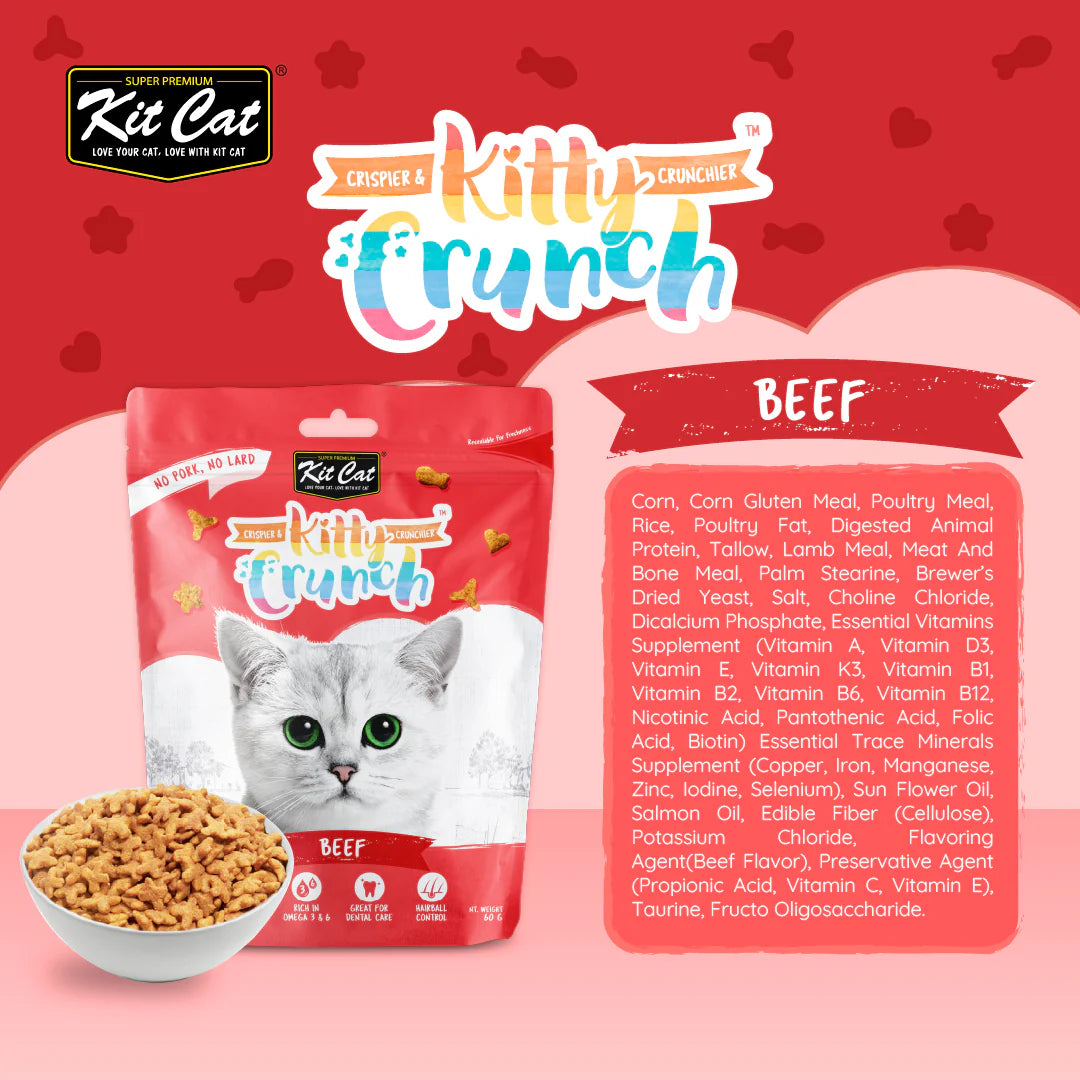 Kit Cat Kitty Crunch Beef Flavor - Shaking Tails