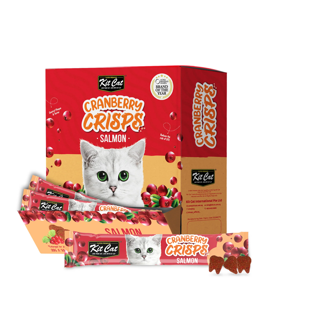 Kit Cat Cranberry Crisps - Salmon