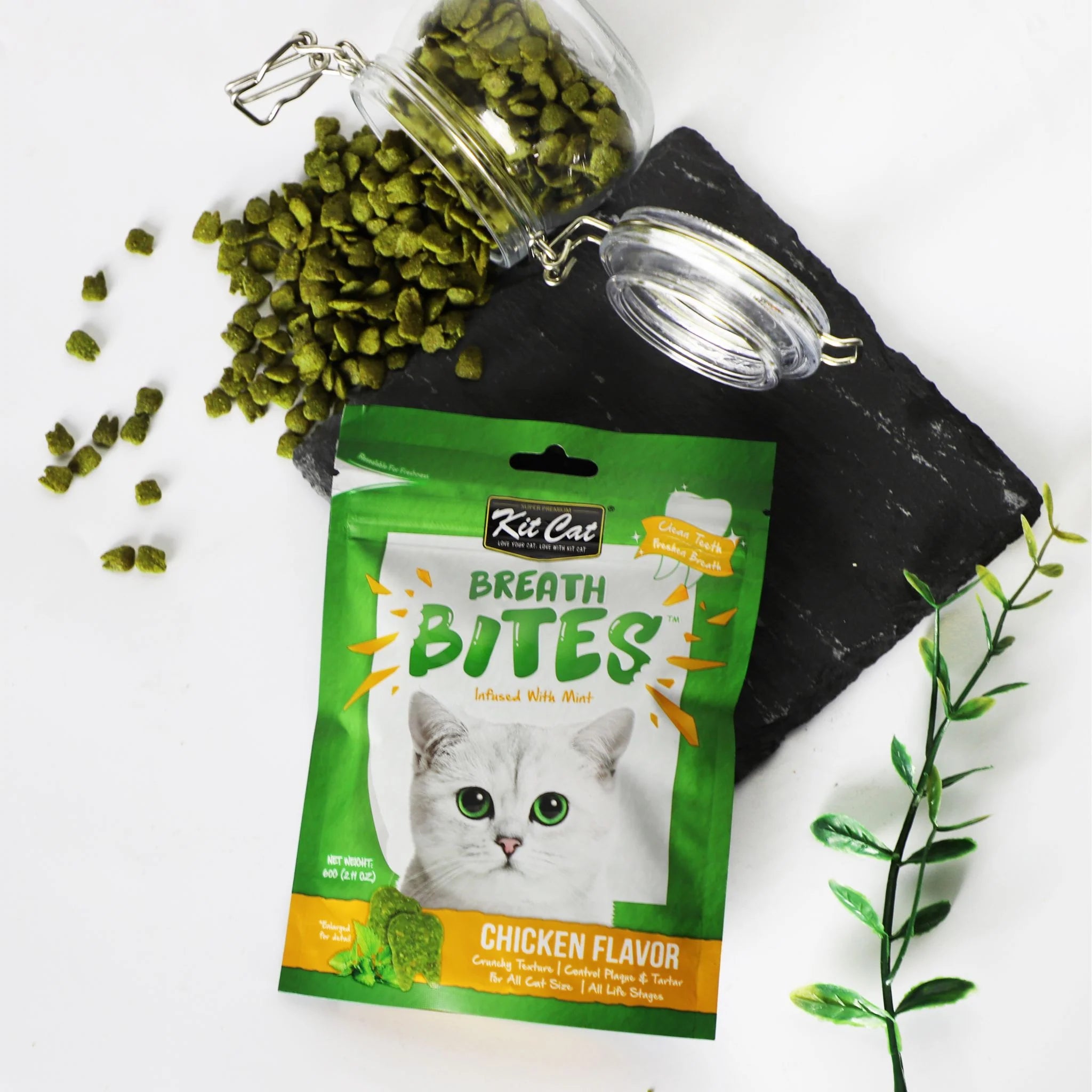 Kit Cat Breath Bites Chicken Cat Dental Treats - Shaking Tails