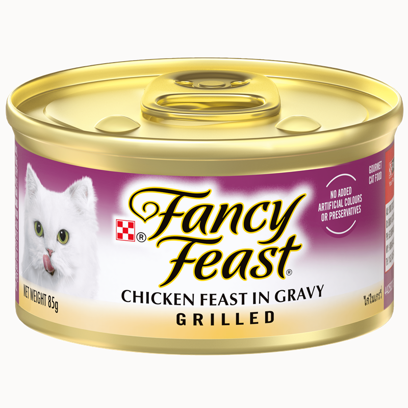 Purina FANCY FEAST Grilled Chicken Feast in Gravy Gourmet Cat Food - Shaking Tails