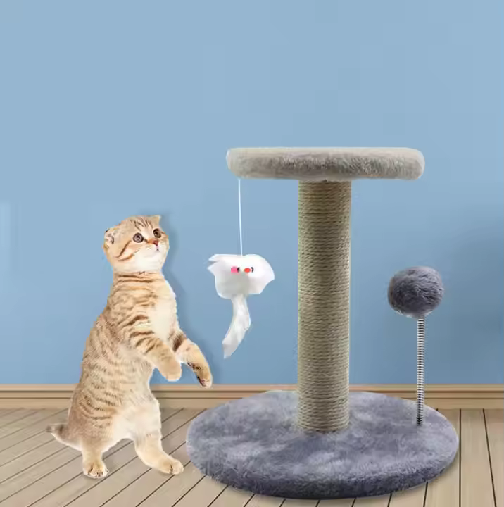 Cat Tower Scratcher with Mice - Shaking Tails