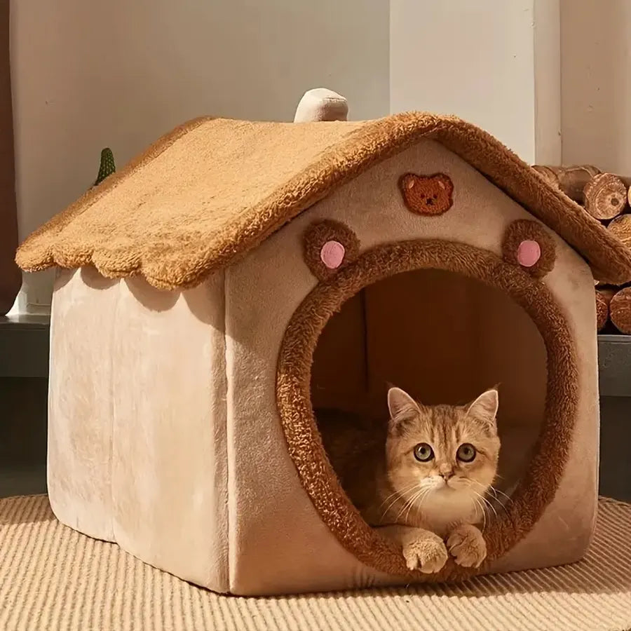 All-Season Dog & Cat Bed House - Shaking Tails