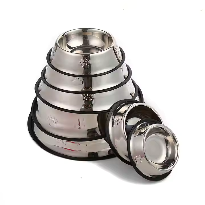 Stainless Steel Pet Bowl - Shaking Tails