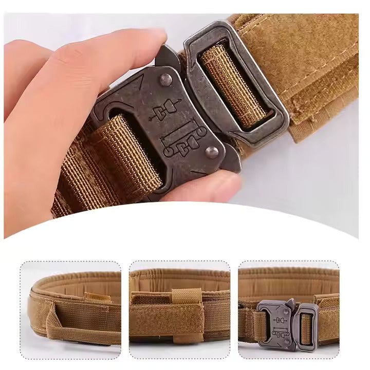 Heavy Duty Tactical Dog Collar for Medium and Large Dogs - Shaking Tails