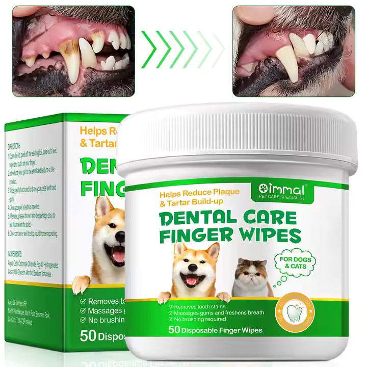 Dental Care Organic Pet Finger Wipes