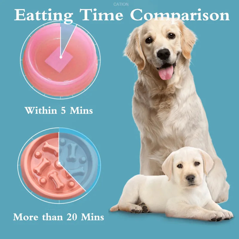 Slow Feeder Dog Bowl - Shaking Tails