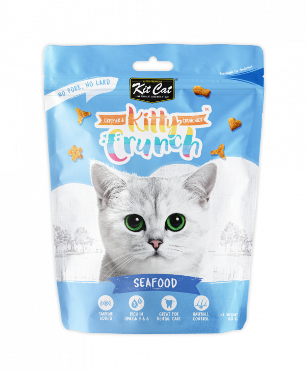 Kit Cat Kitty Crunch Seafood Flavor - Shaking Tails