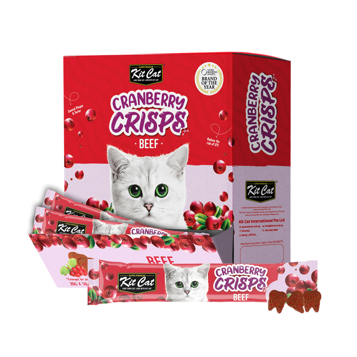 Kit Cat Cranberry Crisps - Beef