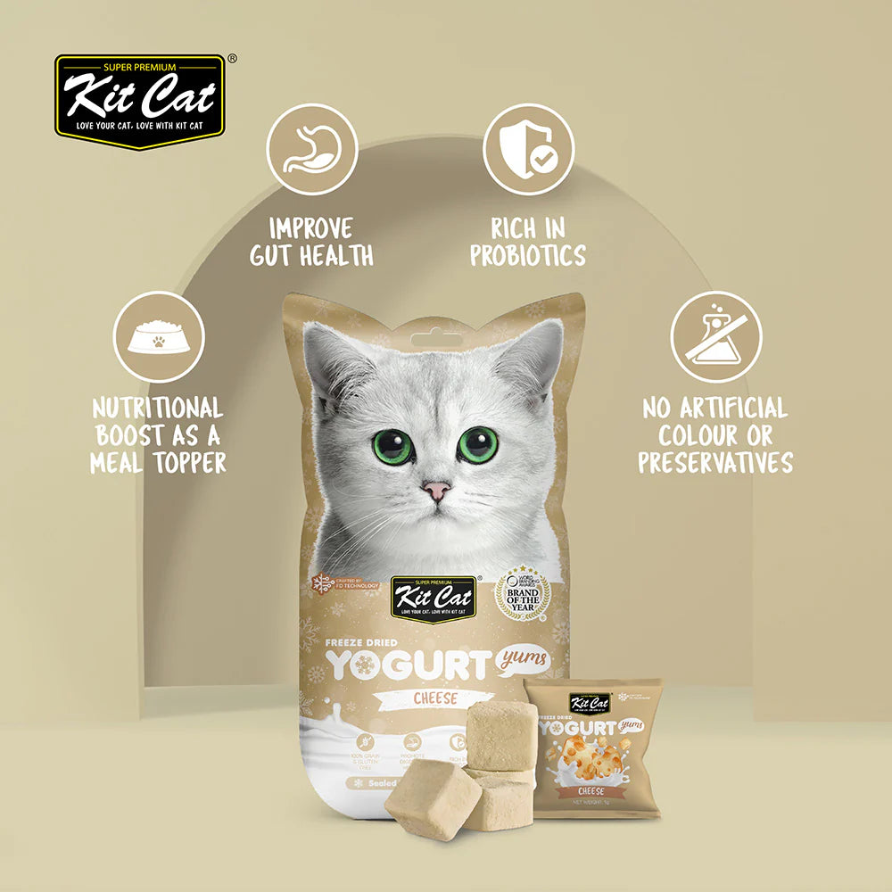 Kit Cat Freeze Dried Yogurt Yums Cheese - Shaking Tails