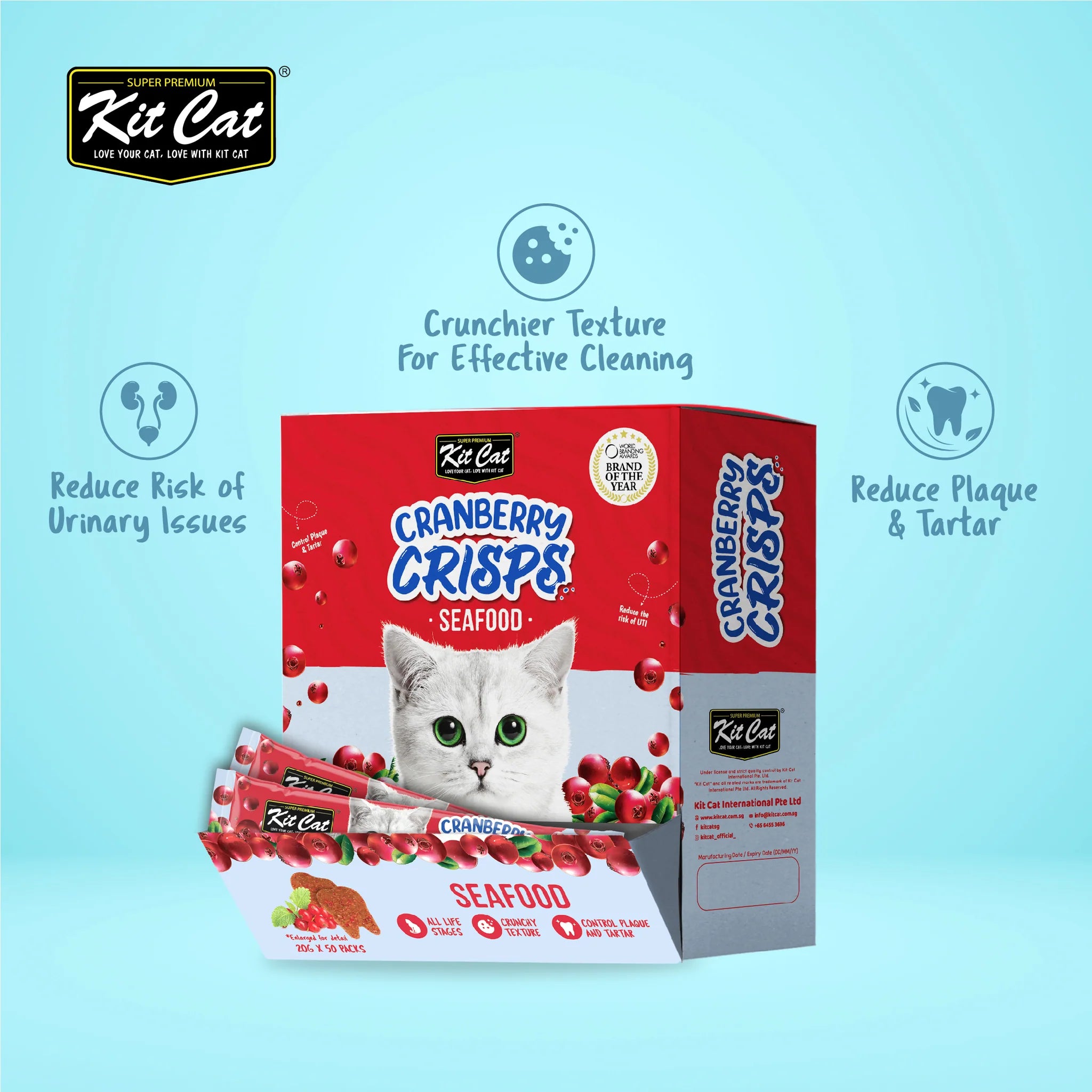 Kit Cat Cranberry Crisps - Seafood - Shaking Tails