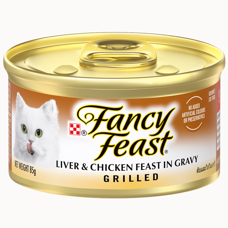 Purina FANCY FEAST Grilled Liver & Chicken Feast in Gravy Gourmet Cat Food - Shaking Tails