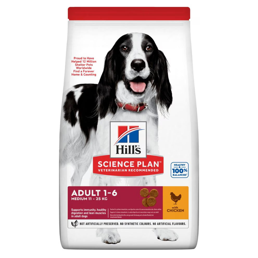 Hill's Medium Breed Adult Dog Dry Food - Chicken