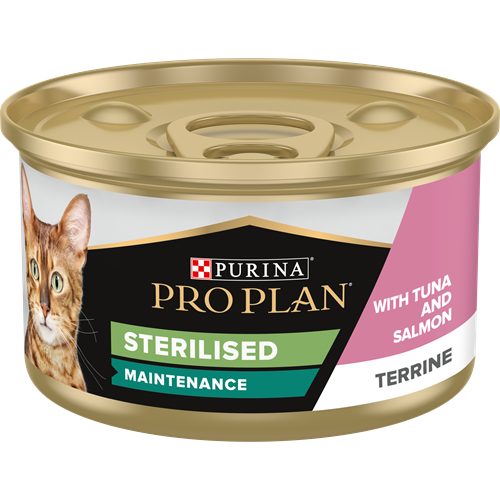 Purina Pro Plan - Adult Sterilised Maintenance Wet Cat Food - Terrine with Salmon and Tuna