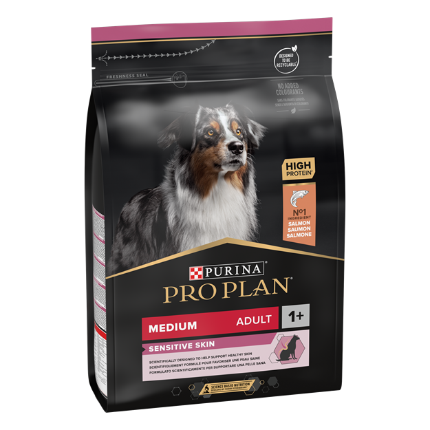 Purina Pro Plan - Medium Adult -Sensitive Skin Dog Dry Food - Salmon